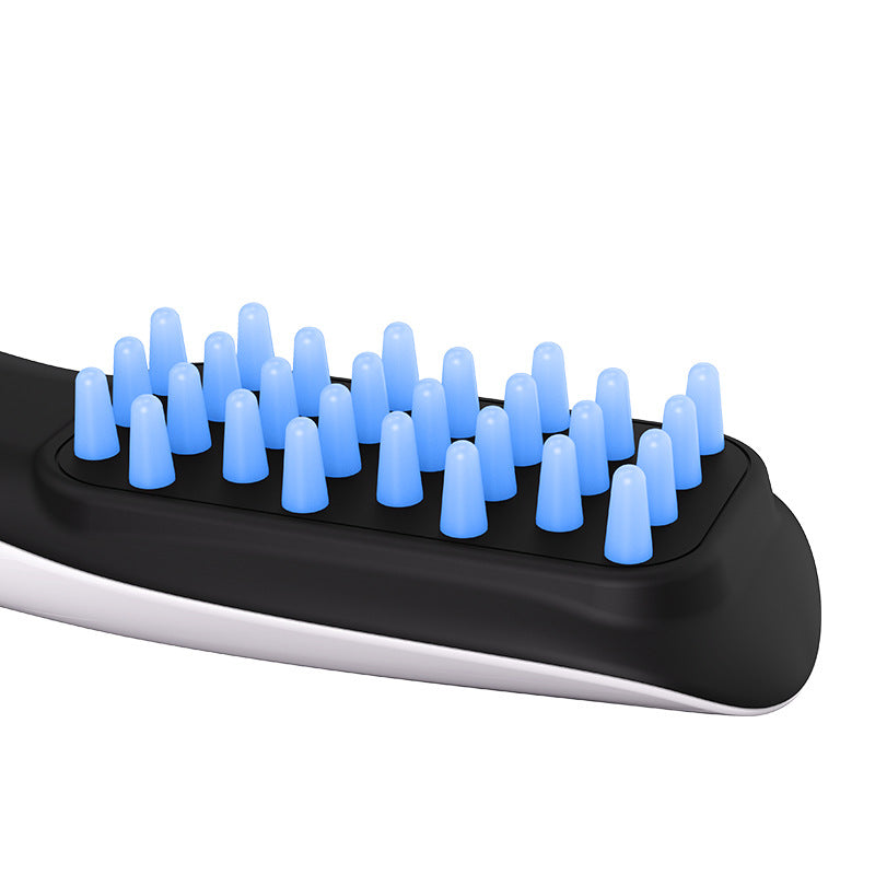  Noir Glow hair growth brush in use on scalp
