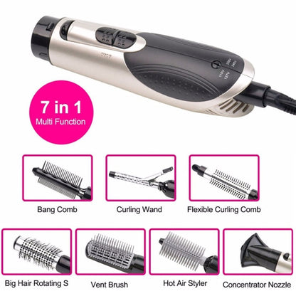 Noir Glow hair curler in use lifestyle shot