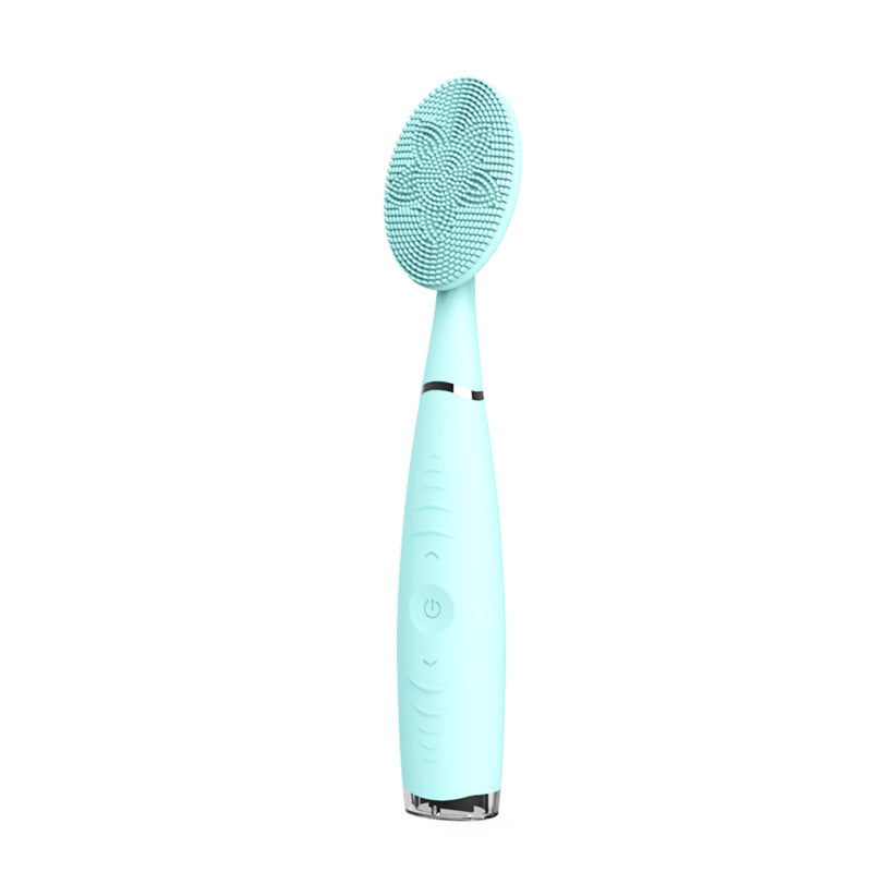 Noir Glow face brush lifestyle skincare shot