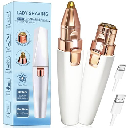 2-in-1 Electric Eyebrow Trimmer Lady Shaver
