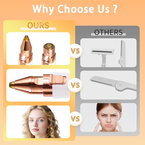 2-in-1 Electric Eyebrow Trimmer Lady Shaver