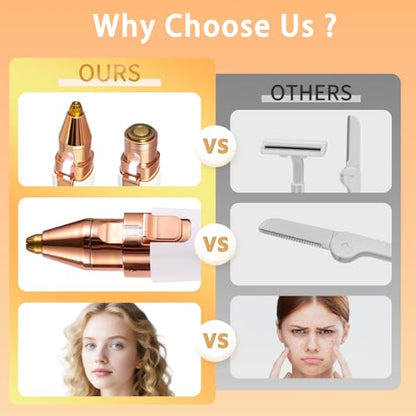 2-in-1 Electric Eyebrow Trimmer Lady Shaver