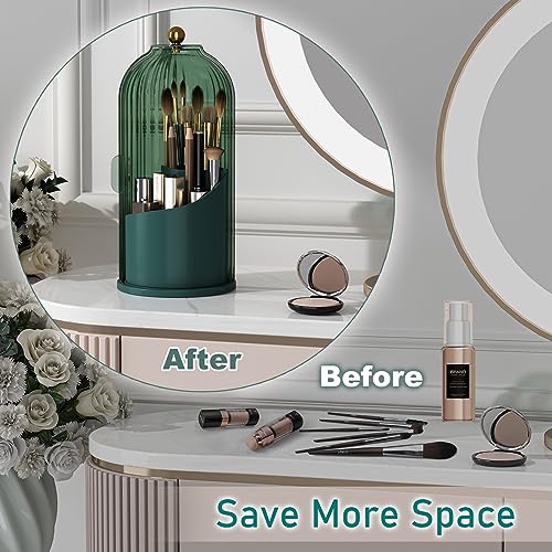 360* Rotating Makeup Brush Holder
