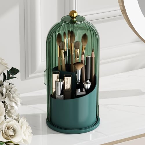 360* Rotating Makeup Brush Holder