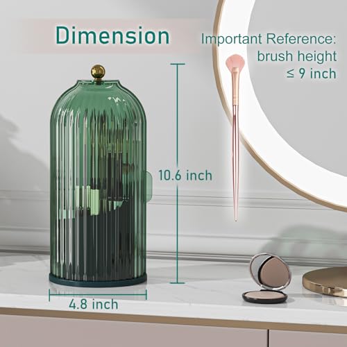 360* Rotating Makeup Brush Holder