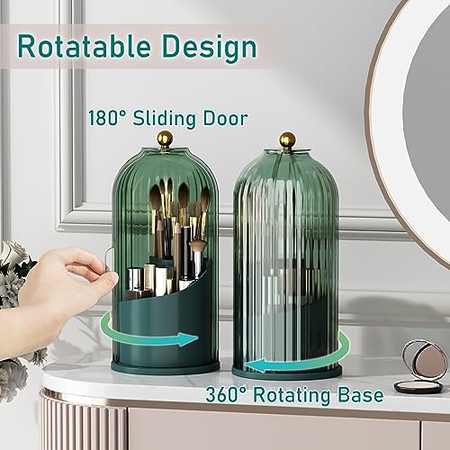 360* Rotating Makeup Brush Holder