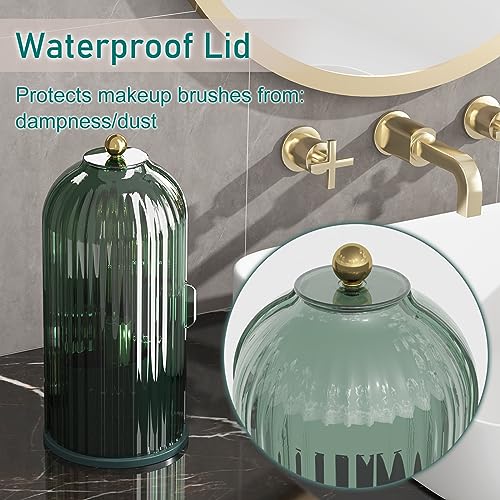 360* Rotating Makeup Brush Holder