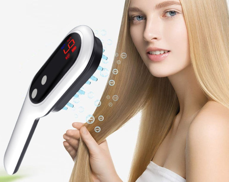 Noir Glow rechargeable head massager close up