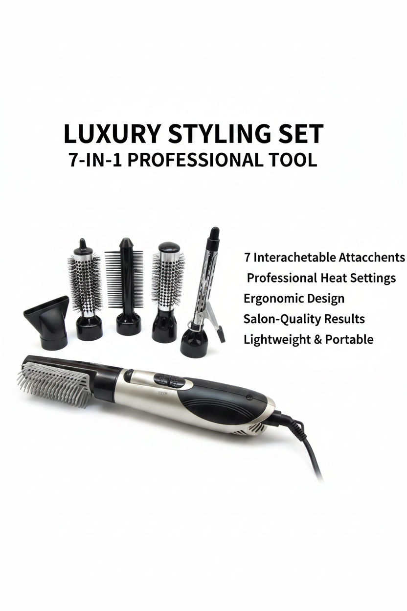  Noir Glow high power curling hair styling set